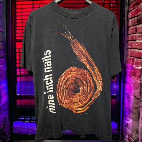 Nine Inch Nails - Further Down The Spiral 1995 T-Shirt All Sport Grail - Picture 1 of 9
